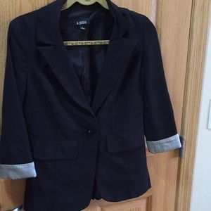 Black Blazer with quarter length sleeves